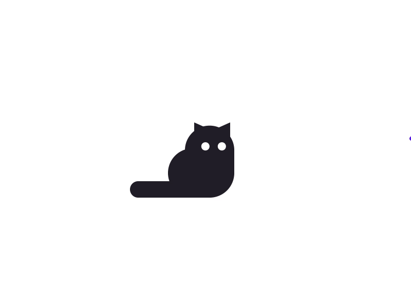 Kitty Wiggle Pt. 2 animation cat cute gif icon purple simple