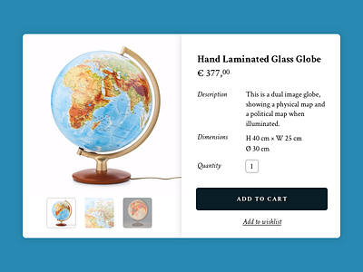 Dailyui012 - E-Commerce Shop (Single Item) crimson dailyui dailyui012 e commerce globe shop