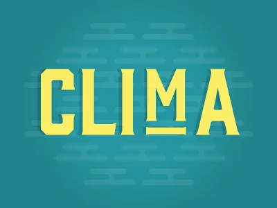 Clima Logo branding clima clouds illustrator logo pattern typography