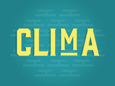 Clima Logo branding clima clouds illustrator logo pattern typography