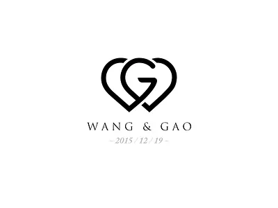 My Wedding Logo W&G g get married heart logo love w wedding wedding logo