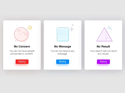 Empty State Design circle rectangle triangle