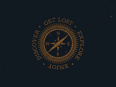 Get Lost adventure badge create font graphics typography wild