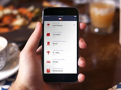 Swifty Menu app code gameification ios learn to code mobile swift swifty ui