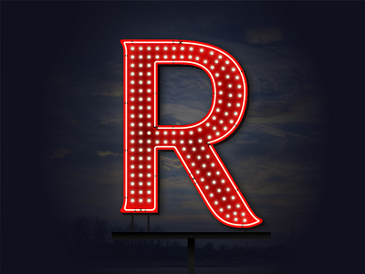 Rainier R(edfin) light neon rainier red redfin seattle sign