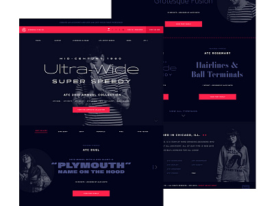 Avondale Type Co. 2016 Refresh WIP black dark dope af minimalism modern type website wip