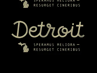 Detroit Script detroit lettering michigan script type typography