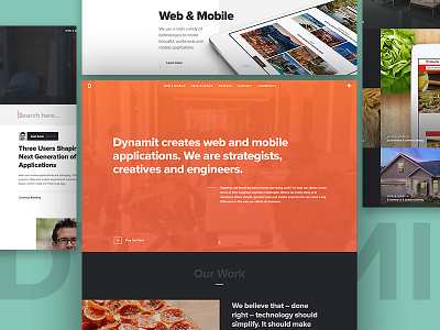 DT 2016 agency design interfaces portfolio ui ux web website