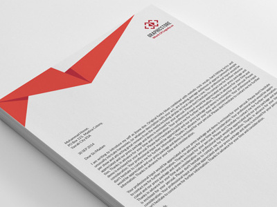 20 Clean Letterheads Template letterhead modern multipurpose new paper red simple stationary template universal word letterhead