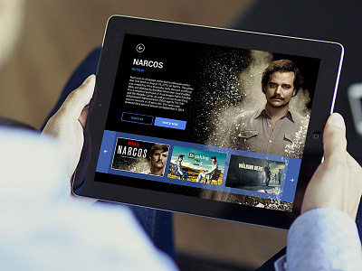 Daily UI : #025 // Tv App app dalyui day25 narcos tv ui ux