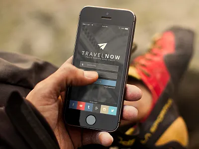 Dribbble Day 001 Login dailyui ux ui iphone login social