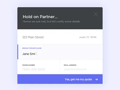 Chunky Form chunky form inline module purple ui