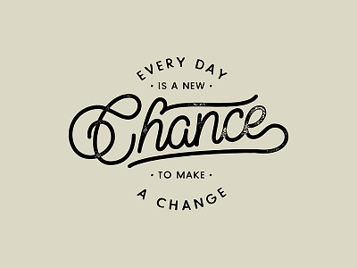 Make a Change bezier curves brush brushscript calligraphy hand lettering lettering typography vector