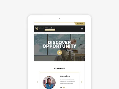 University of Colorado at Denver interaction ipad school university