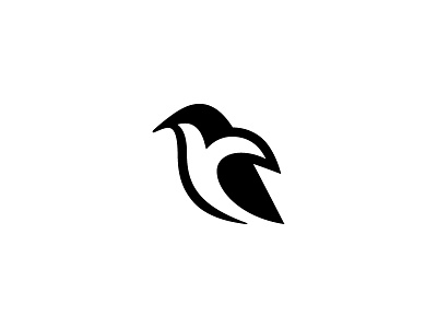 Penguin bird logo mark penguin symbol