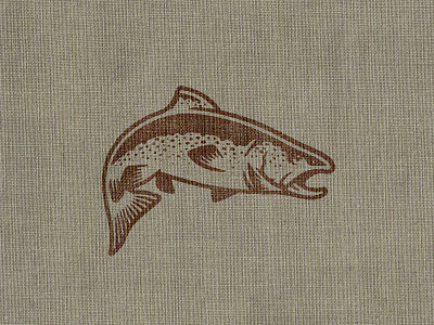 Patagonia River Ranch design fish glyph logo outdoors vintage