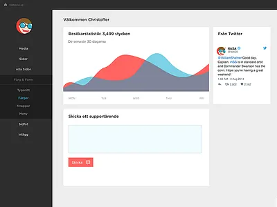Admin theme Netsson.se admin app web