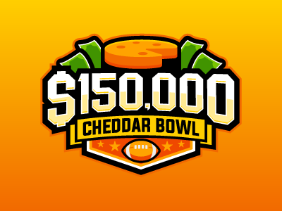 Cheddar Bowl cfb cheddar cheddar bowl daily fantasy sports dfs fantasy logos sports sports design sports logos