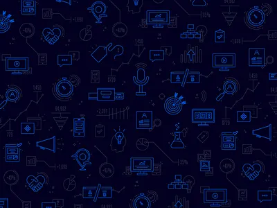 Leadpages Features Pattern features illustration landing pages leadpages line pattern split test webinar