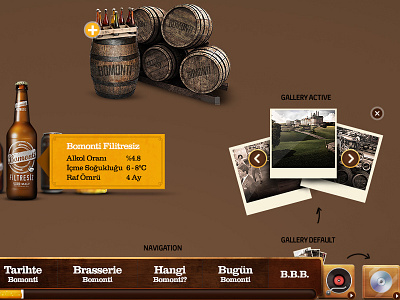Bomonti Web Design beer bomonti infinity ui web