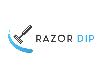 Razor Dip dip logo razor splash