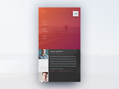 Post Concept 2 app application concept design ios minimal mobile post simple. sleek ui