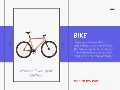 Landing Page bike dailyui landing page