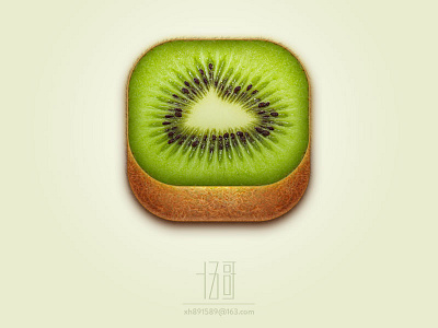 Kiwi icon button fitting fruit icon kiwi light ui