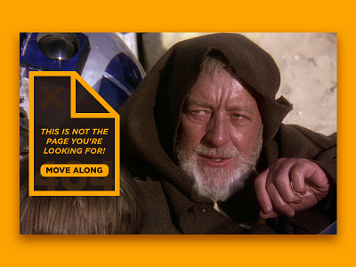 404 Page 008 404 404 page broken link daily ui error obi wan kenobi page starwars ui ui elements url