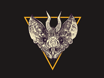 Chiroptera kvlt magic symbol witch