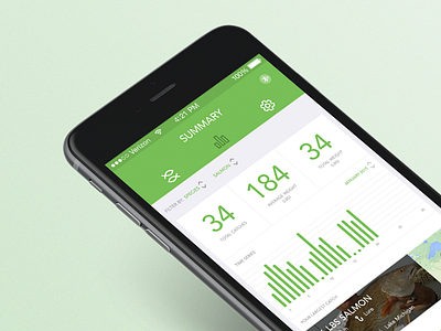 Connect Scale app app green interface ios sport table ui ux