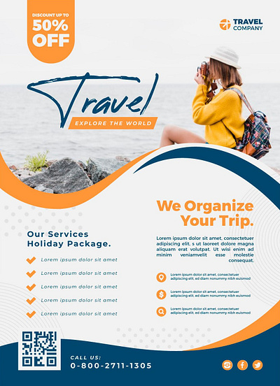 Travel Poster Design for Holiday Packages branding design flyer flyer design graphic design poster poster design travel banner travel company travel flyer travel poster