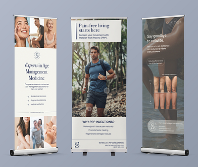 Pull Up Banner Design aesthetics banner design brand development brand identity branding clinic design designer event design event marketing graphic design logo medical photoshop posters skincare