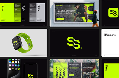 Asudar - Wellness & Fitness Company branding company corporative creative design exercise fitness fluid graphic design green inspiration logo wellness