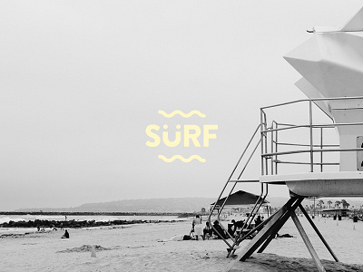 SÜRF like there is no tomorrow. 80s beach design logo mood summer sun surfing typo vibe