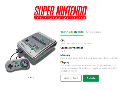 Day 022 - Technical Specifications challenge concept daily100 dailyui design interface nes nintendo specifications technical ui