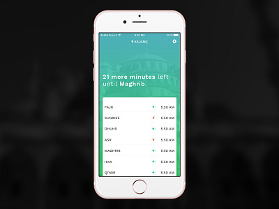 Prayer Times App Concept concepts ios islam muslim prayer times solat