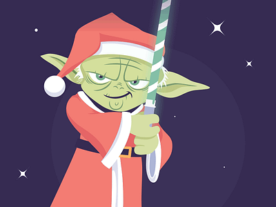 May the Force be with you at Christmas christmas light saber star wars xmas yoda