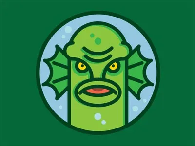 Creature from the Black Lagoon creature from the black lagoon illustration