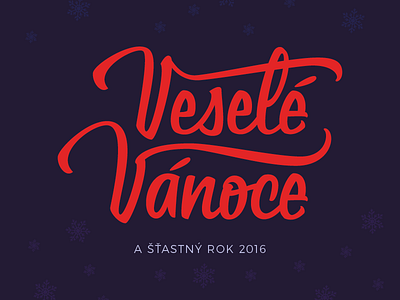 Merry Christmas & Pour Féliciter 2016 2016 caligraphy christmas handlettering lettering merry pf pour feliciter typography