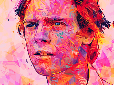 Luke abstract colors alessandro pautasso art illustration kaneda kaneda99 luke skywalker photoshop portrait sci fi star wars