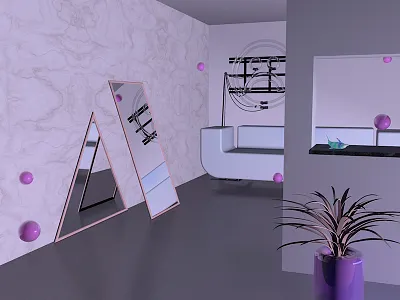 Hazy Daze ~ c4d cinema4d installation render scene vaporwave