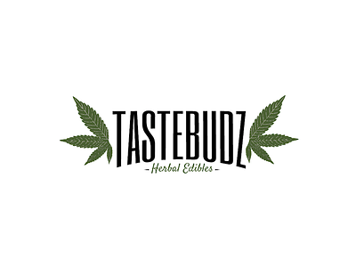 TASTEBUDZ | 1 HOUR LOGO design edibles herbal herbal edibles hour logo