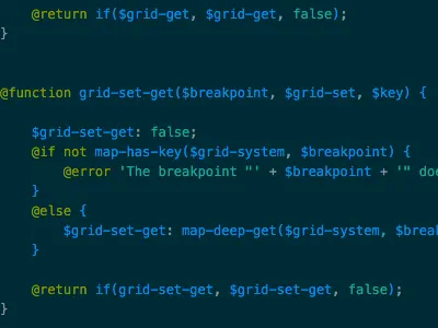 A Teaser. code css grid gulp sass