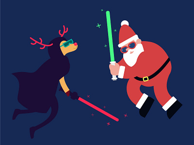 Happy X-mas! revenge rudolf santa starwars