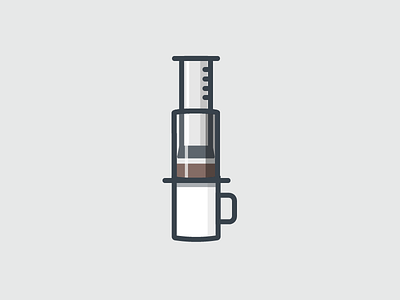 AeroPress aeropress coffee coffee icon icon line icon