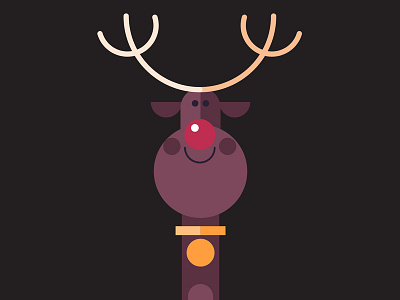 Rudolph character christmas cute illustration reindeer rudolph xmas