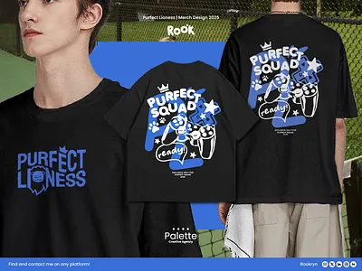 (comm'd) Branding Shirt Merch Design 21 & 24 blue branding cool design gamer graphic design logo merchandise shirt streamer streetwear