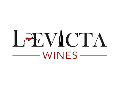 Levicta Wines Logo glass logo wine