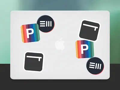 Stickers branding ew digital pencil case stickers